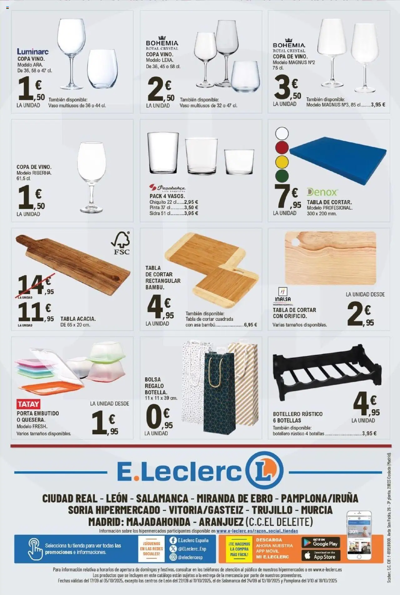 E.Leclerc folleto │ válido desde el 24.09.2025 | Página: 32 | Productos: Tabla de cortar, Bolsa