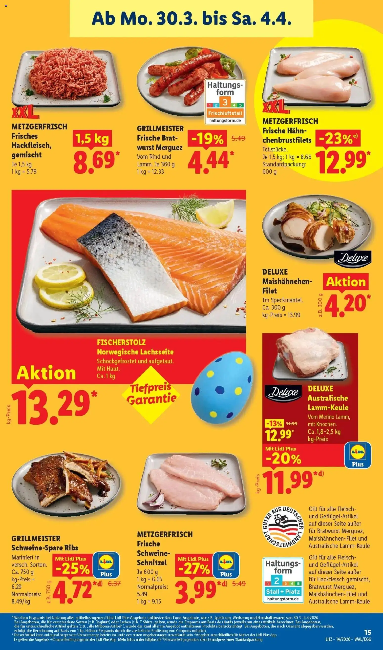 Lidl Prospekt Hof-innenstadt – gültig ab 30.03.2026 | Seite: 33 | Produkte: Gewicht, Joghurt, Schnitzel, Fleisch