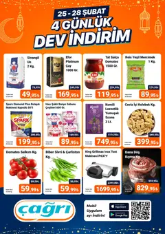 25.02.2026 tarihinden itibaren geçerli olan Çağrı Market kataloğu önizlemesi