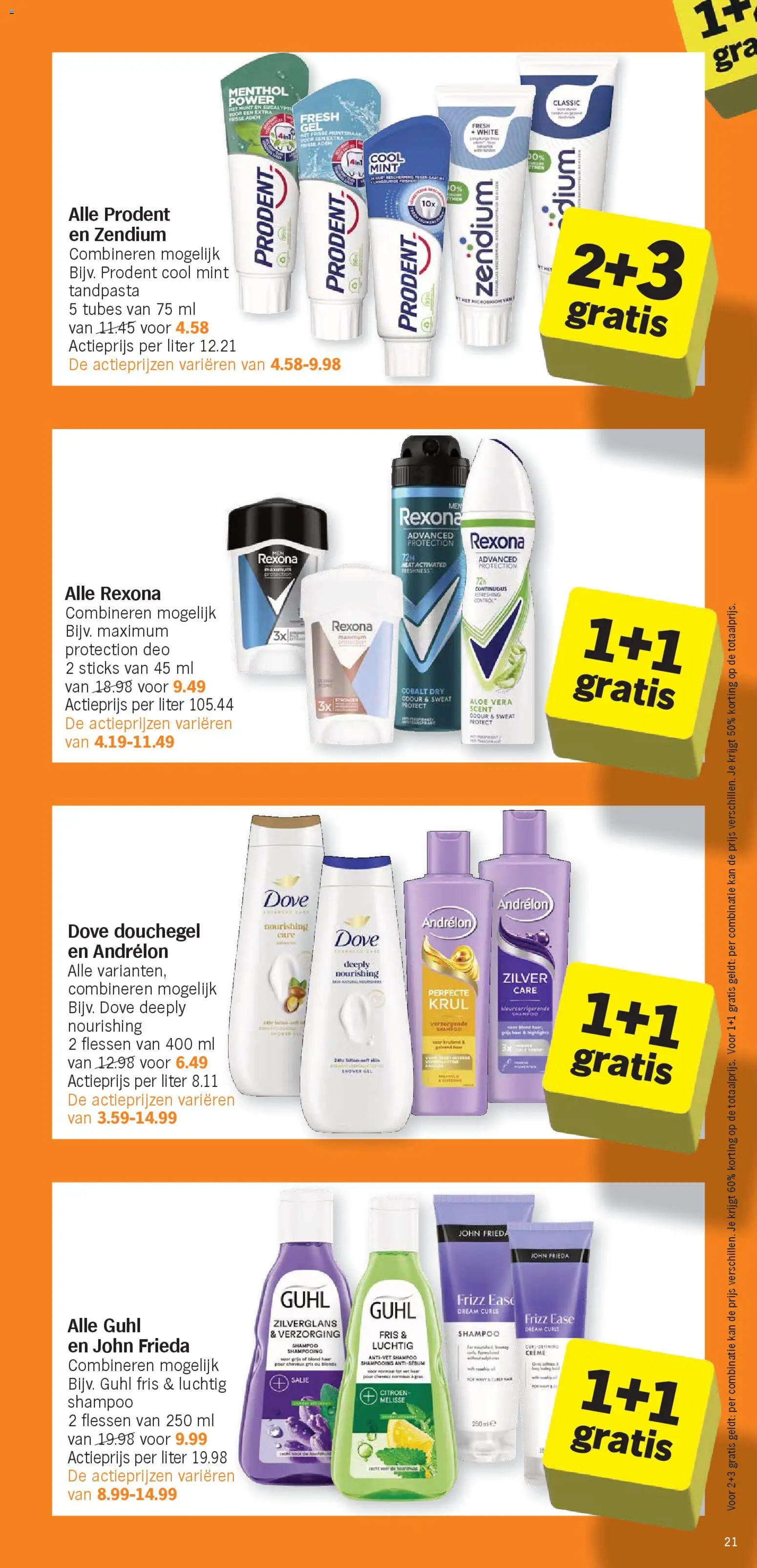 {H1} | Pagina: 21 | Producten: Gel, Citroen, Douchegel, Tandpasta