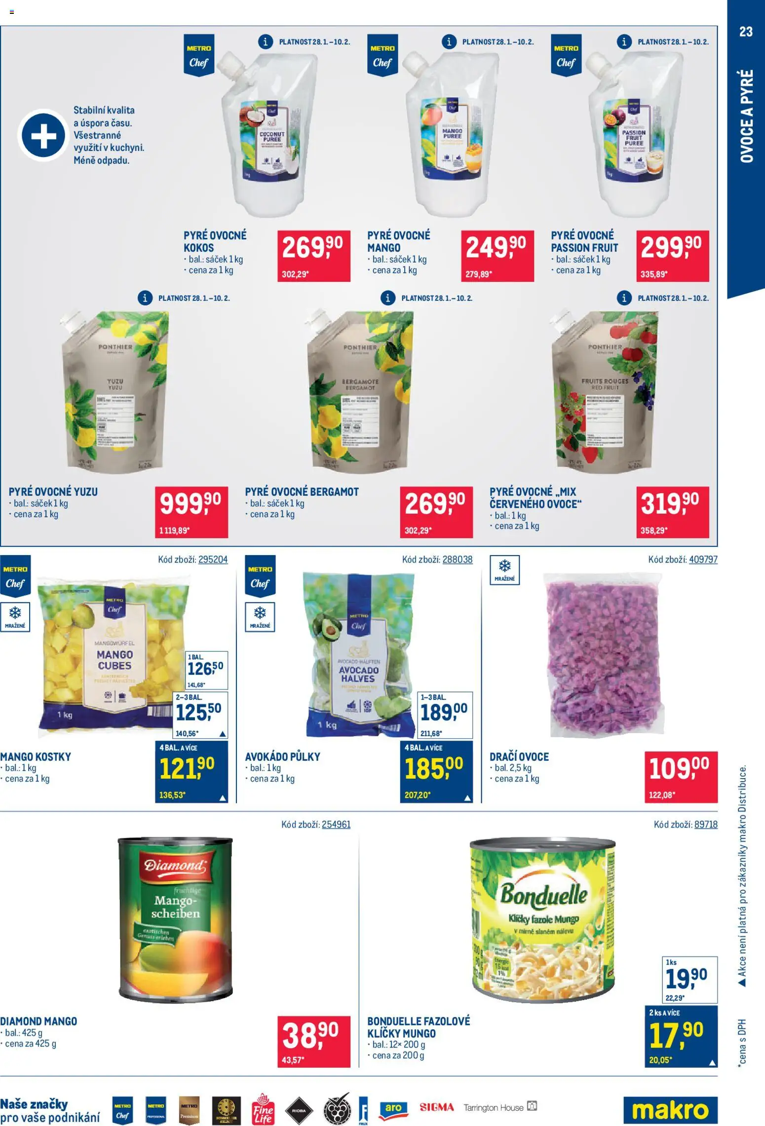 Makro leták - Asie od 28.01.2026 | Strana: 23 | Produkty: Ovoce, Mango, Kokos, Fazole