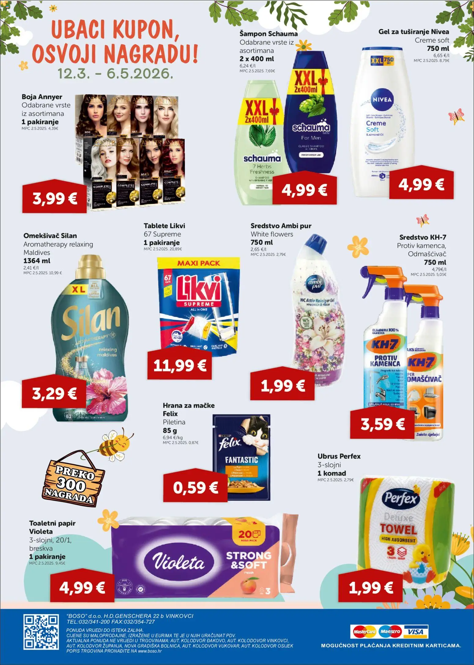 Boso katalog | vrijedi od 26.03.2026 | Stranica: 20 | Proizvodi: Šampon, Gel za tuširanje, Piletina, Omekšivač