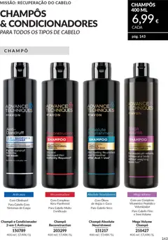 Pré-visualização Champô e Condicionador 2-em-1 Anticaspa, Com Climbazol Para Cabelo Com Sintomas de Caspa válido de 01.04.2026 | Página: 143 | Produtos: Shampoo, Condicionador