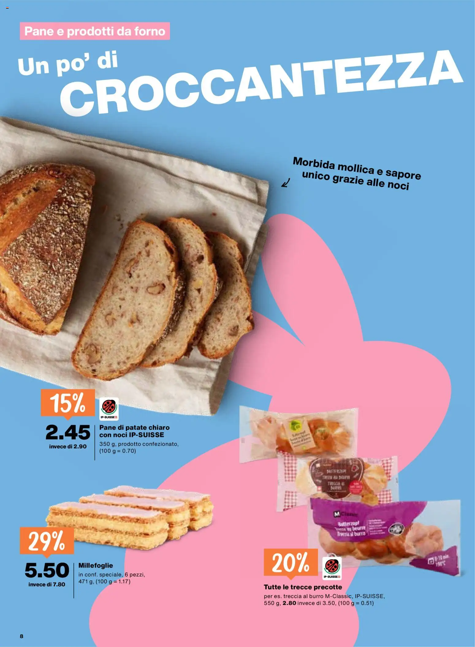 Migros aktionen IT – gültig ab 19.03.2026 | Seite: 8 | Produkte: Pane