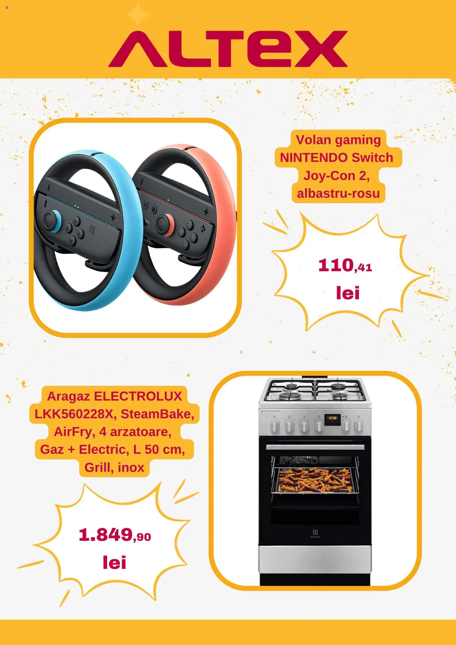 Noul catalog Altex – valabil de la 09.04.2026 | Pagină: 4 | Produse: Aragaz