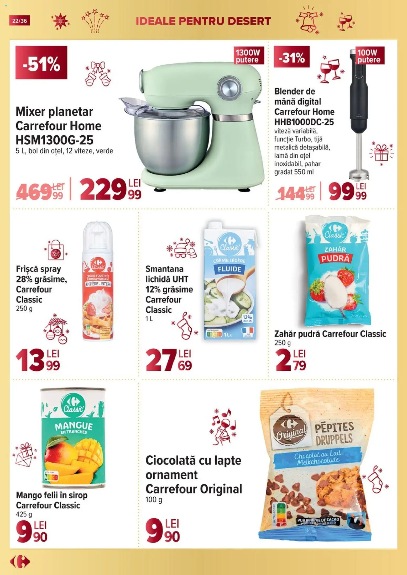 Noul catalog Carrefour – valabil de la 19.11.2025 | Pagină: 22 | Produse: Bol, Sirop, Cacao, Smântână