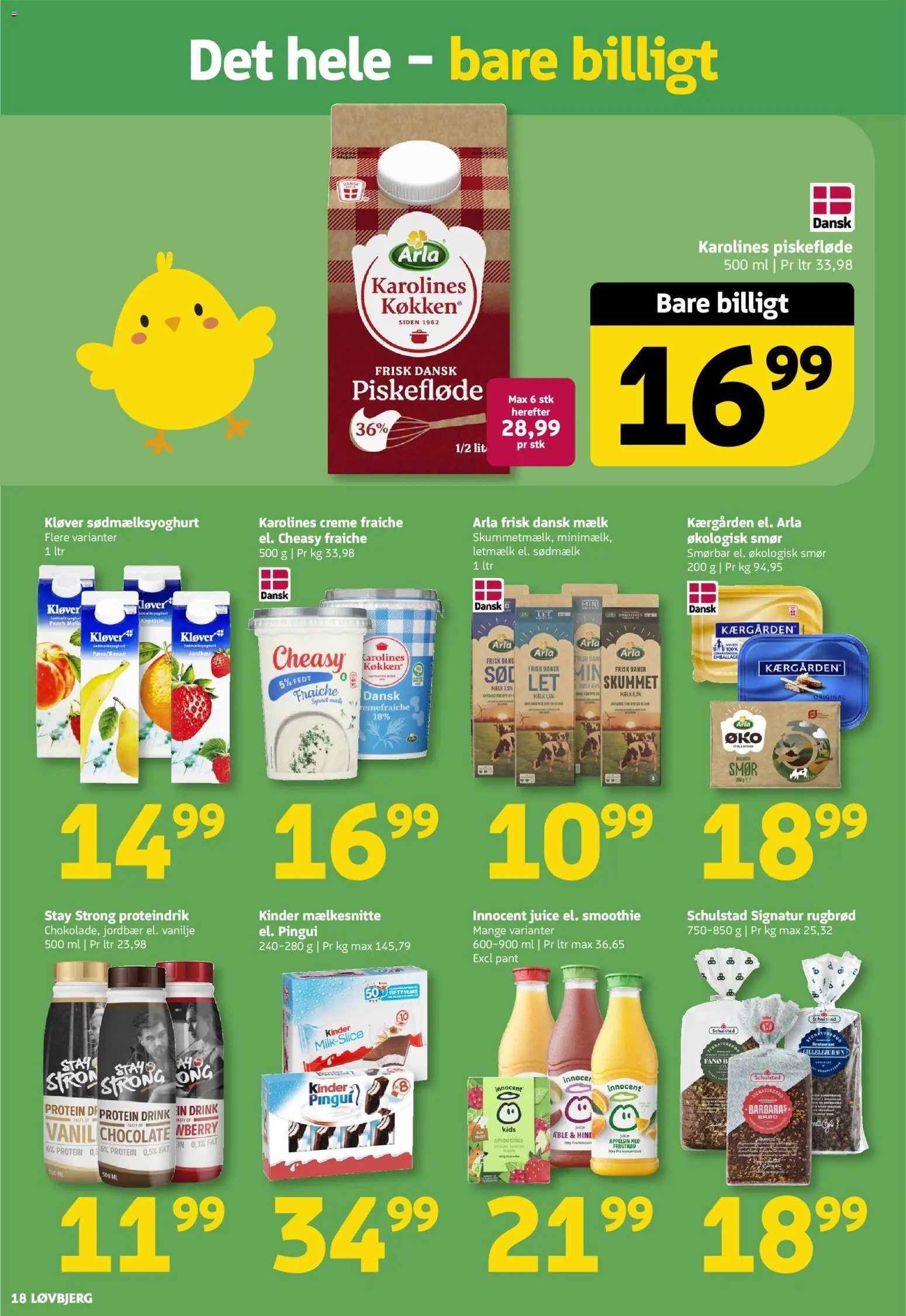 Løvbjerg tilbudsavis – gyldig fra 27.03.2026 | Side: 18 | Produkter: Jordbær, Vestido de festa, Smoothie, Vanilje