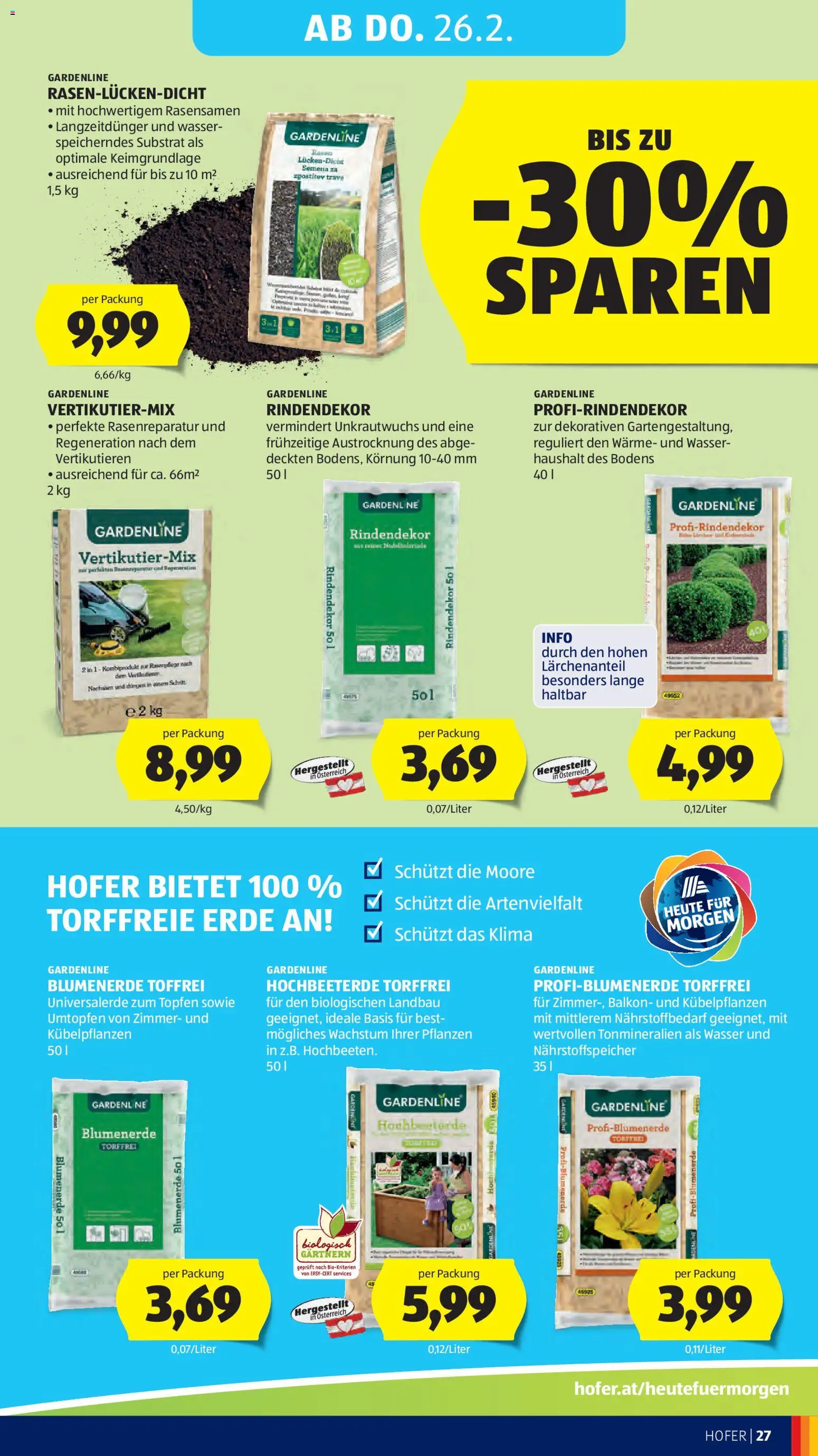 Hofer Flugblatt gültig ab 20.02.2026 | Seite: 31 | Produkte: Wasser