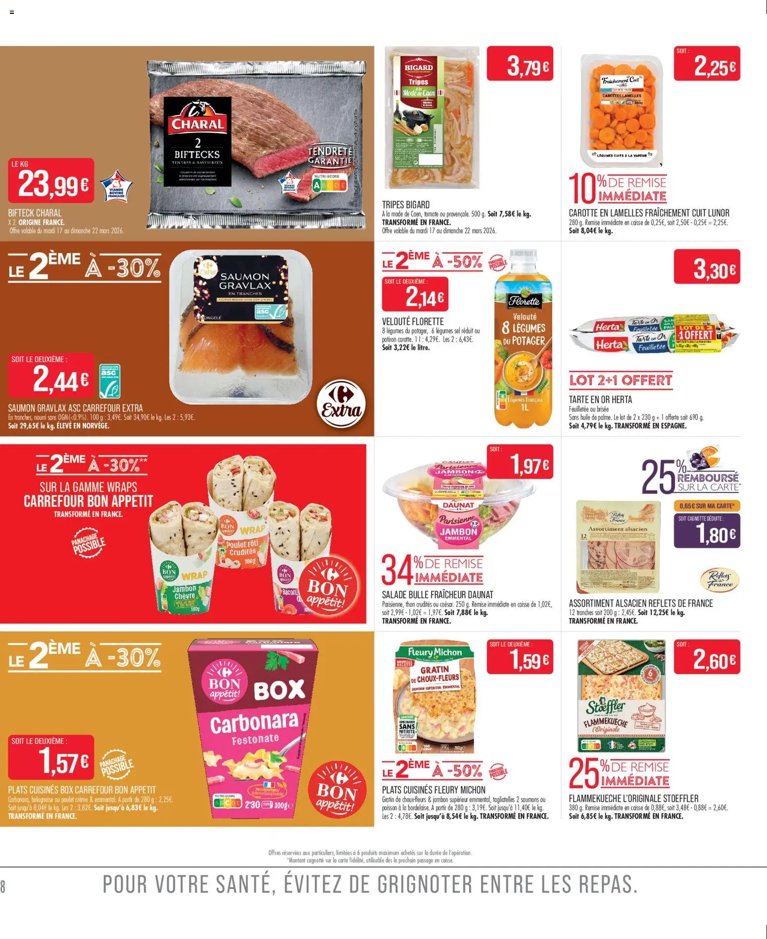 {H1} | Page: 10 | Produits: Salade, Potiron, Thon, Huile