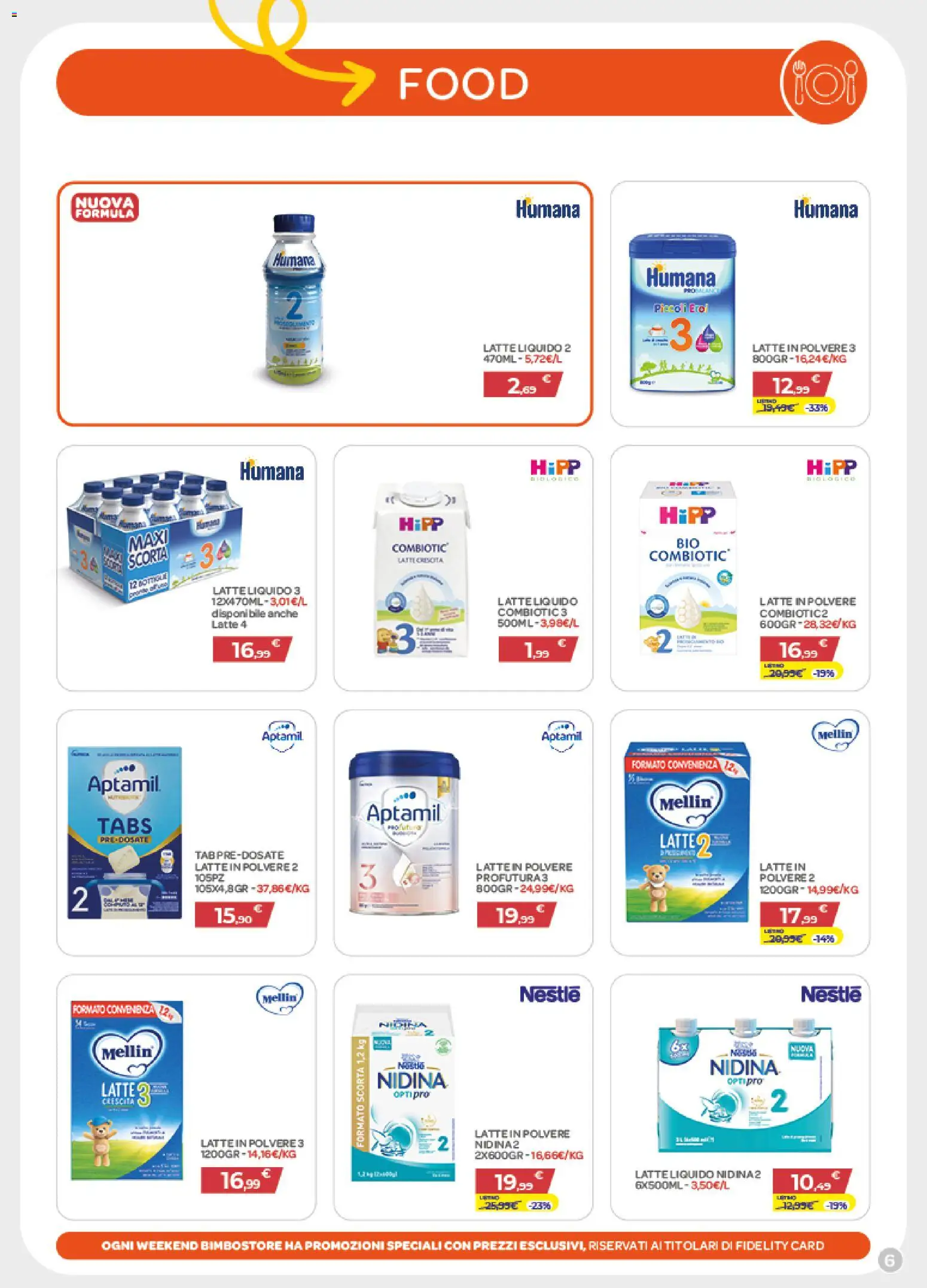 Volantino Bimbo store del 02.04.2026 | Pagina: 6 | Prodotti: Latte