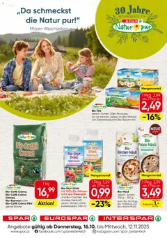 Spar Natur*pur - Kärnten ab 16.10.2025 gültig