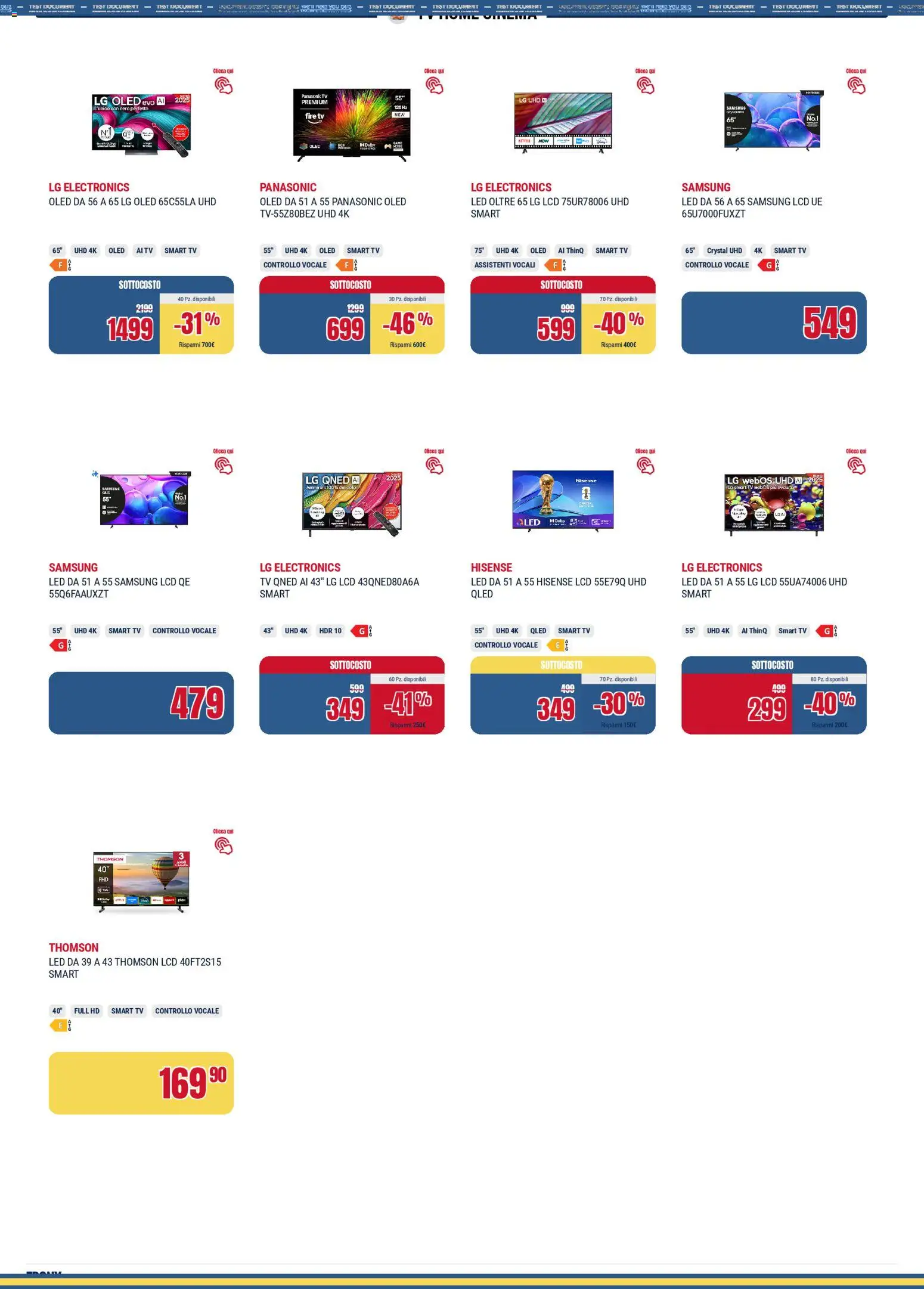 Volantino Trony del 13.12.2025 | Pagina: 7 | Prodotti: smart TV, TV, Samsung
