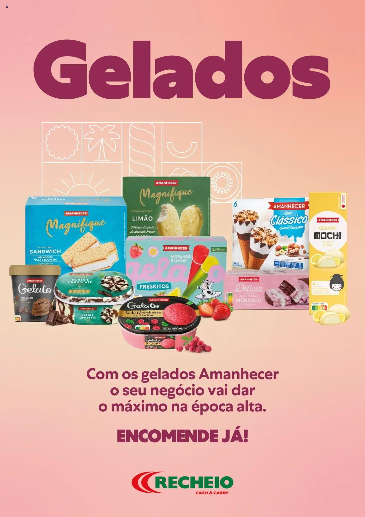 Recheio - Catálogo Gelados  │ válido de 16.06.2025 | Página: 12 | Produtos: Chocolate, Arroz, Nata, Massa