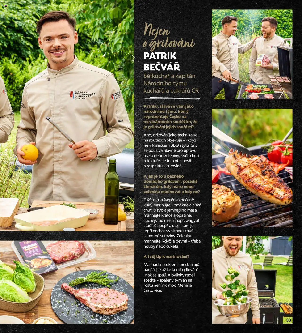Albert magazín od 01.07.2025 | Strana: 33 | Produkty: Vepřová pečeně, Olej, Pečené kuře, Kuře