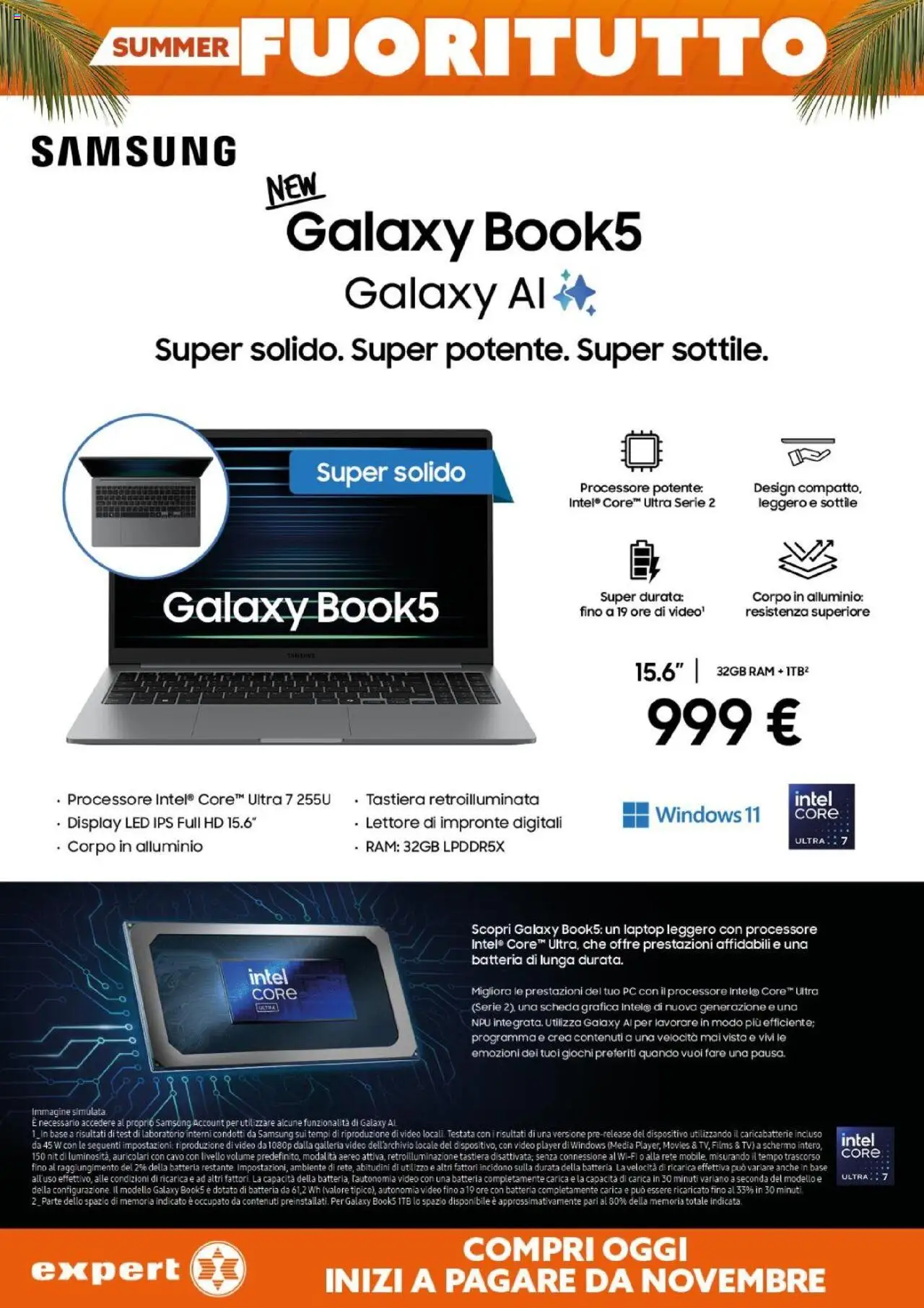 Volantino Expert del 31.07.2025 | Pagina: 22 | Prodotti: Samsung Galaxy, Tastiera, Cavo, Alluminio