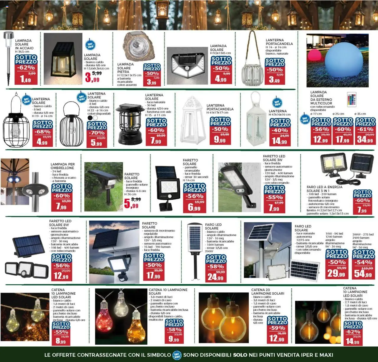 Volantino Happy Casa del 06.08.2025 | Pagina: 6 | Prodotti: Ombrellone, Lanterna, USB, Batteria