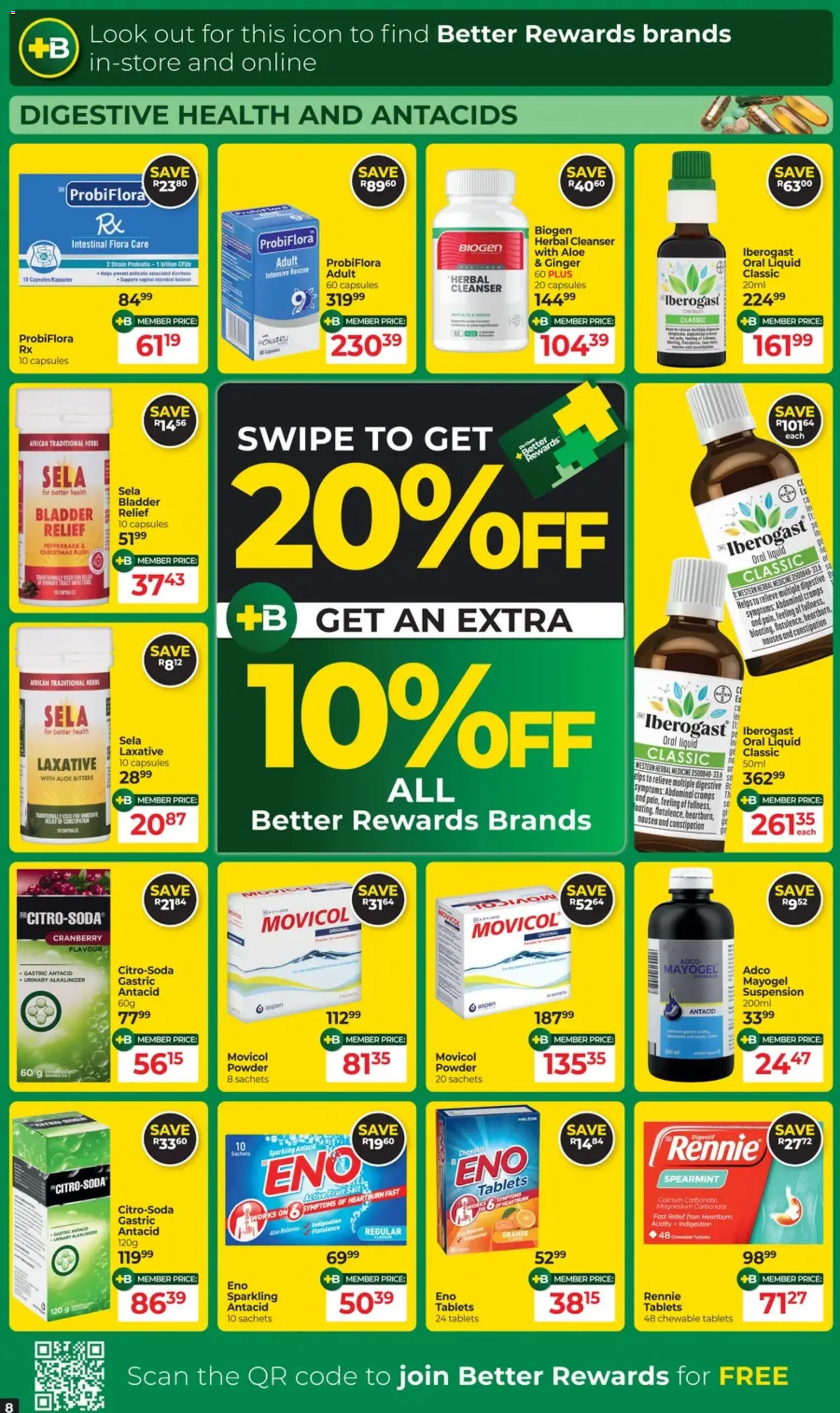 New Dis-Chem catalogue – valid from 21.10.2025 | Page: 8 | Products: Powder, Fruit, Salt