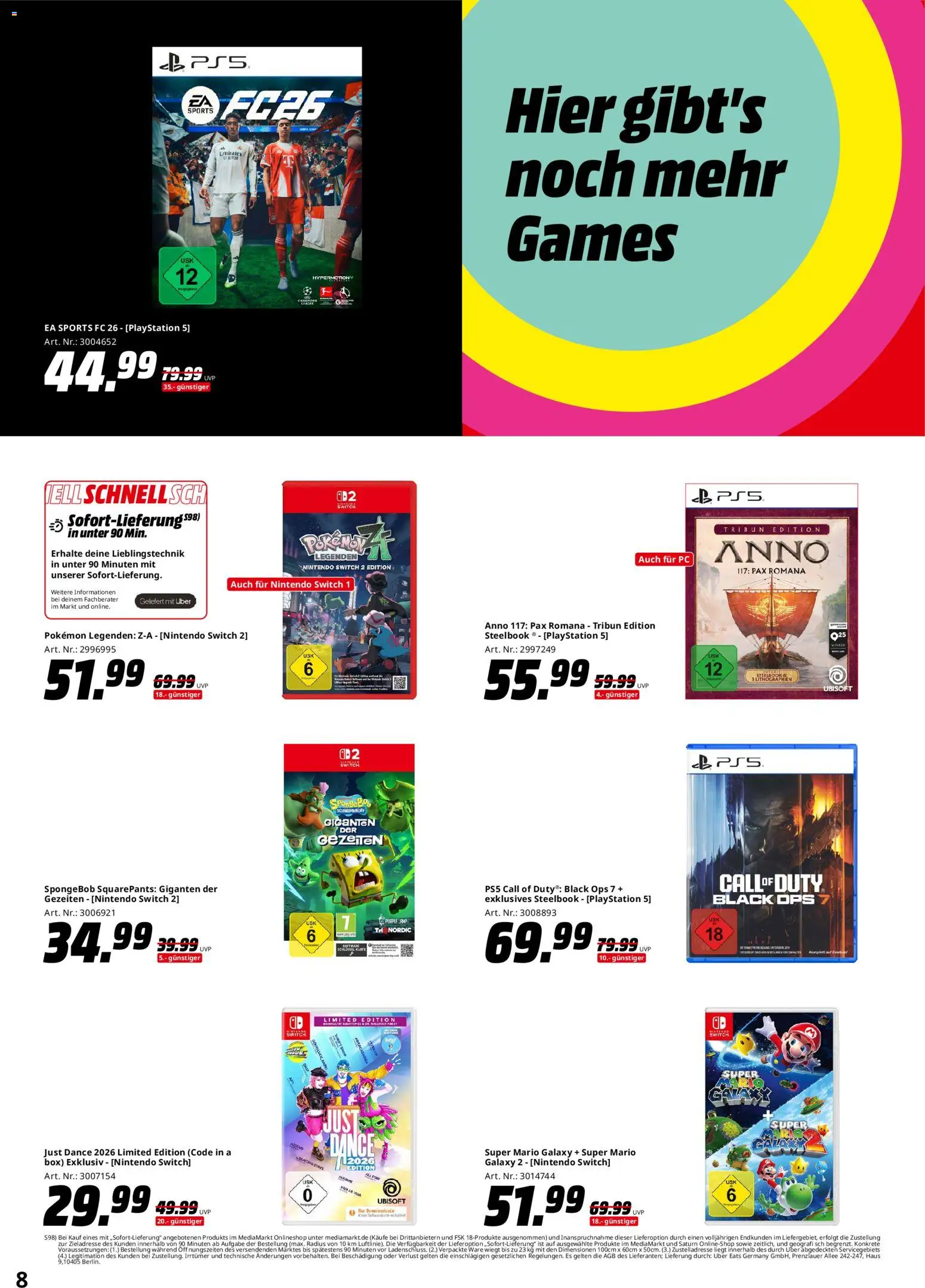 Media Markt - Black Friday – gültig ab 13.11.2025 | Seite: 8 | Produkte: Playstation, Box, PC