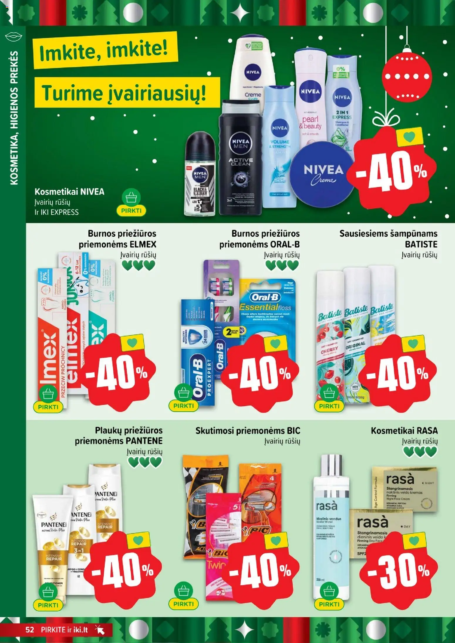 IKI akcijos nuo 08.12.2025 | Puslapis: 52 | Prekių: Kremas, Micelinis vanduo