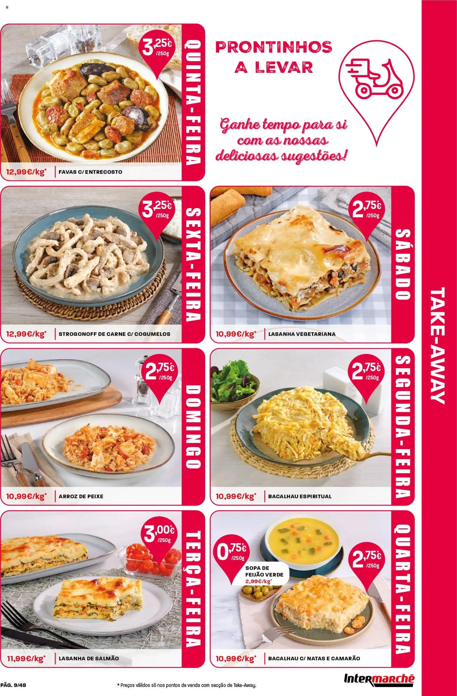 Intermarché folheto │ válido de 13.11.2025 | Página: 9 | Produtos: Favas, Sopa, Arroz, Peixe