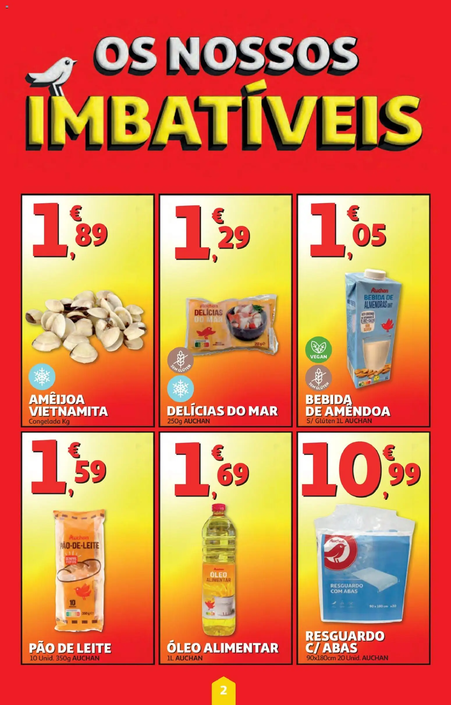 Minipreço folheto │ válido de 23.10.2025 | Página: 2 | Produtos: Leite, Óleo, Pão, Bebida