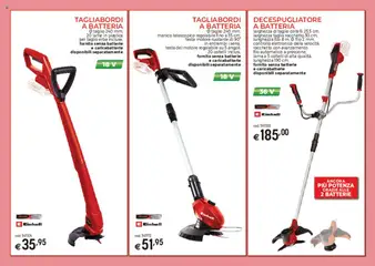 Anteprima del volantino Catalogo Macchine da giardino Brico OK	 valido a partire dal 03.03.2025 | Pagina: 23 | Prodotti: Decespugliatore, Batteria, Batterie, Caricabatterie