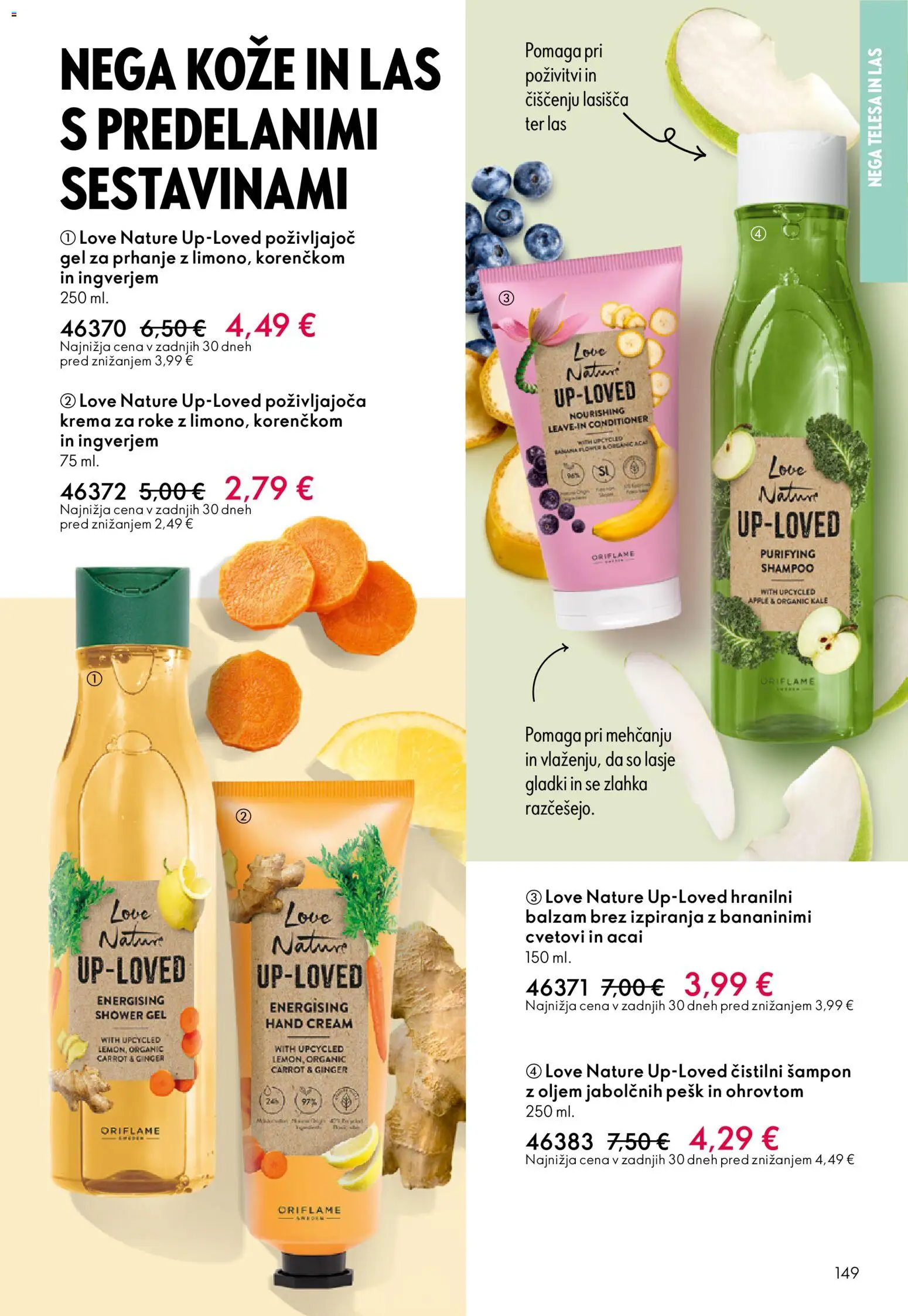Novi Oriflame katalog ponudbe – veljaven od 19.11.2025 | Stran: 149 | Izdelki: Gel za prhanje, Sampon, Krema, Krema za roke