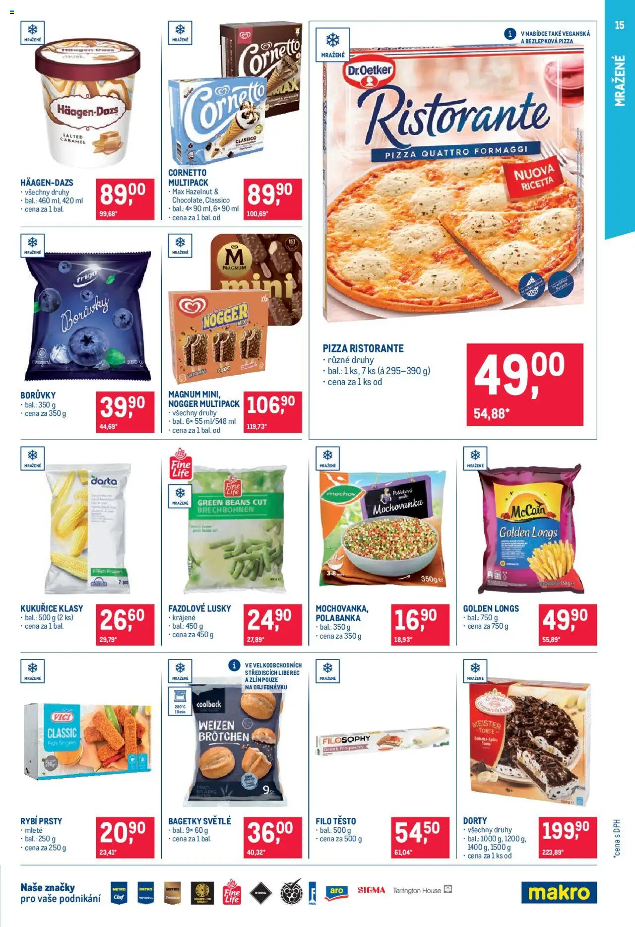 Makro leták - Pro milovníky jídla od 04.06.2025 | Strana: 15 | Produkty: Fazolové lusky, Pizza, Filo těsto, Těsto