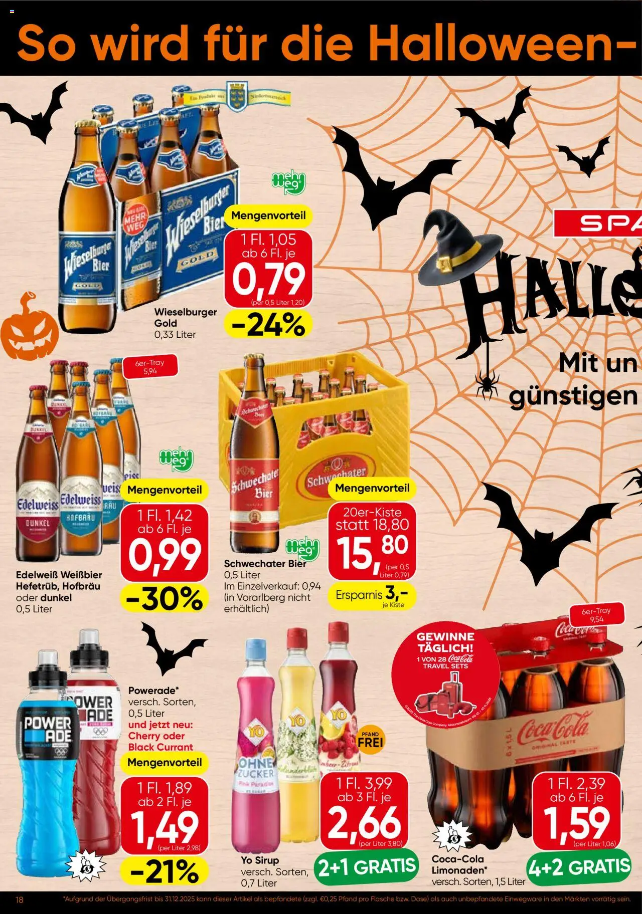 Spar Flugblatt - Burgenland gültig ab 09.10.2025 | Seite: 18 | Produkte: Zucker, Bier