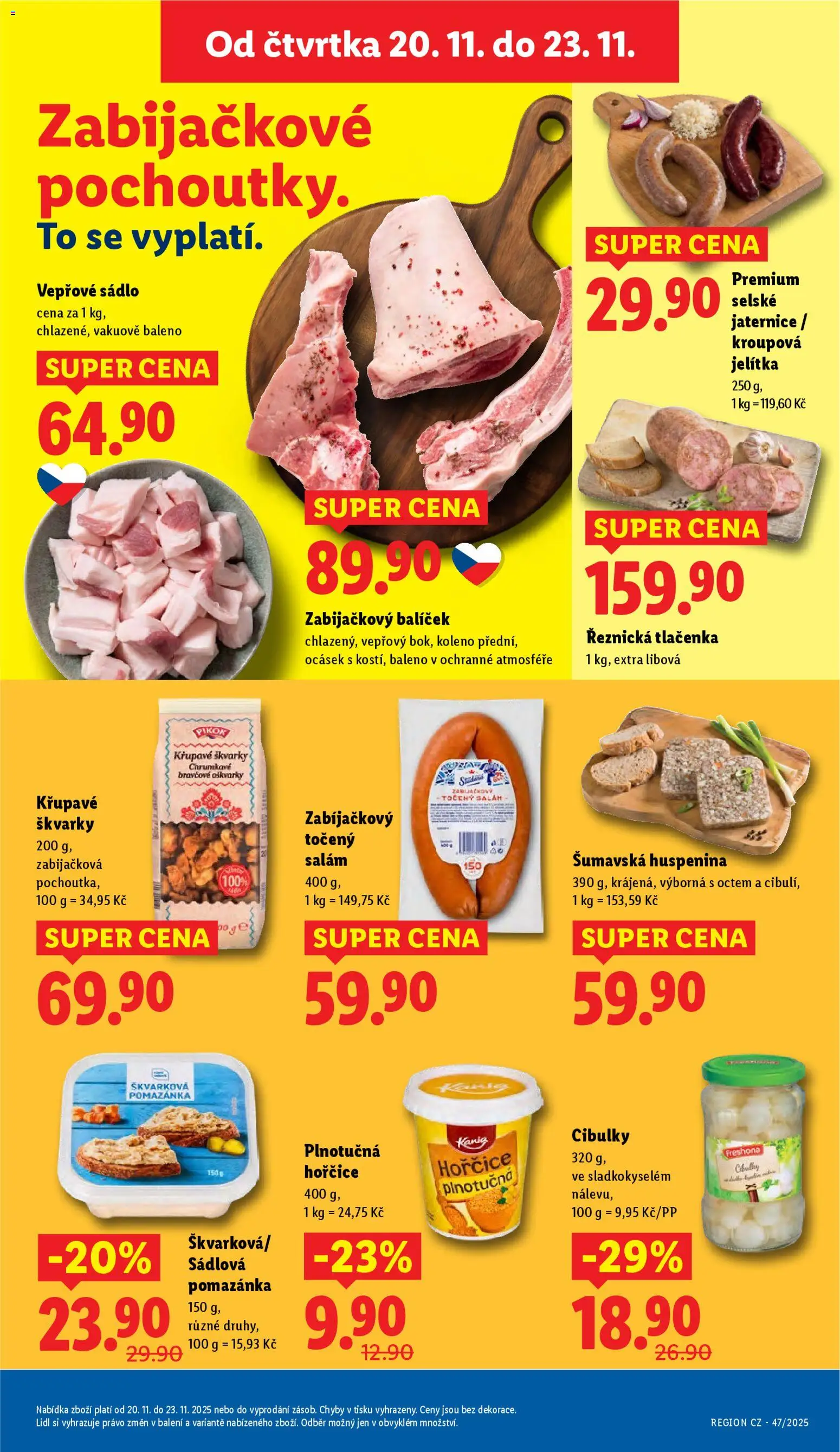 Lidl Black Friday od 20.11.2025 | Strana: 15 | Produkty: Hořčice, Škvarky, Pomazánka, Pikok