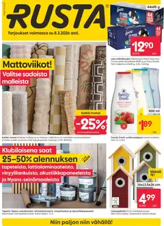 Rusta-mainoslehti voimassa 02.03.2026 alkaen