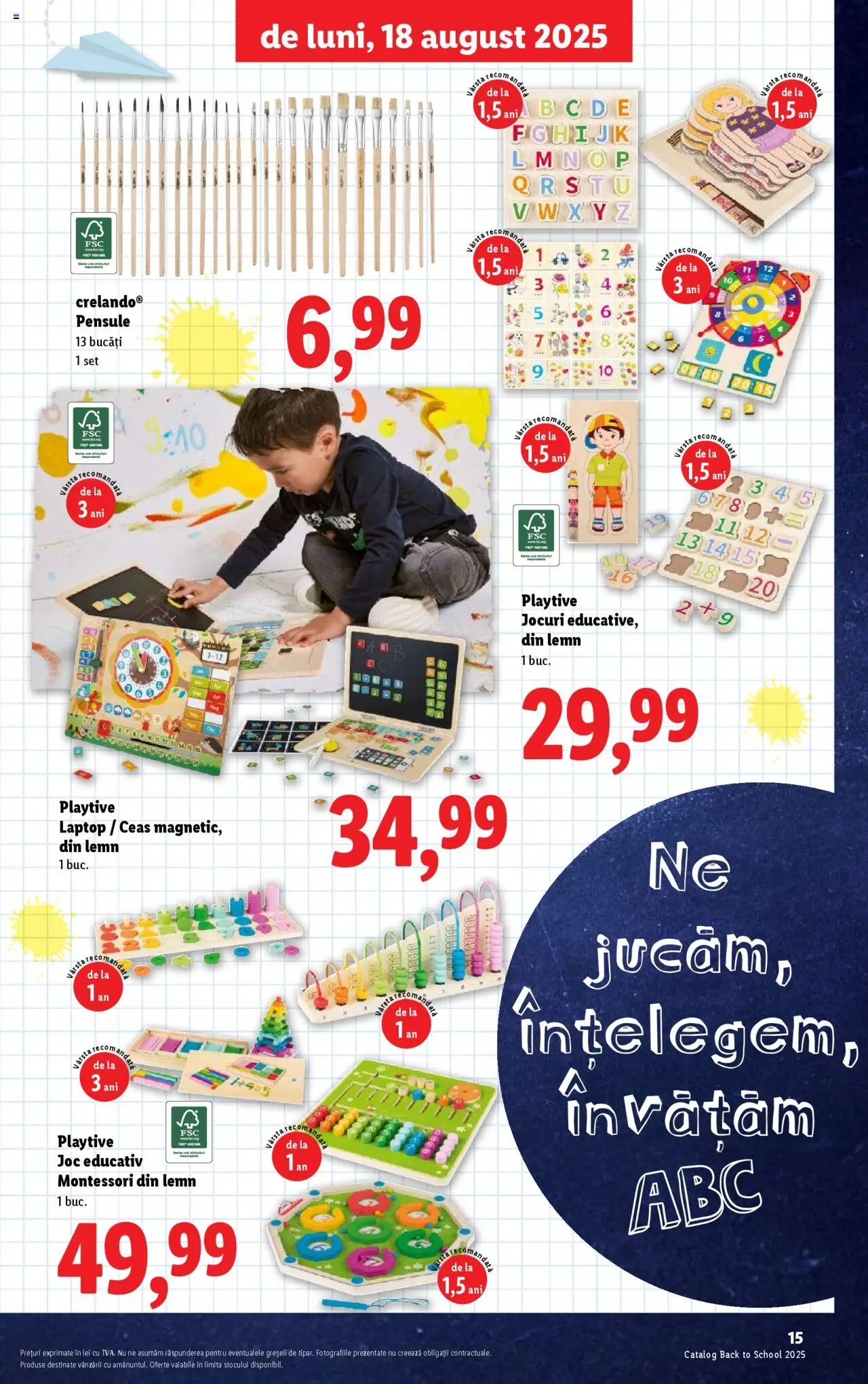 Lidl - Din nou la școală! – valabil de la 11.08.2025 | Pagină: 15 | Produse: Laptop, Ceas, Joc