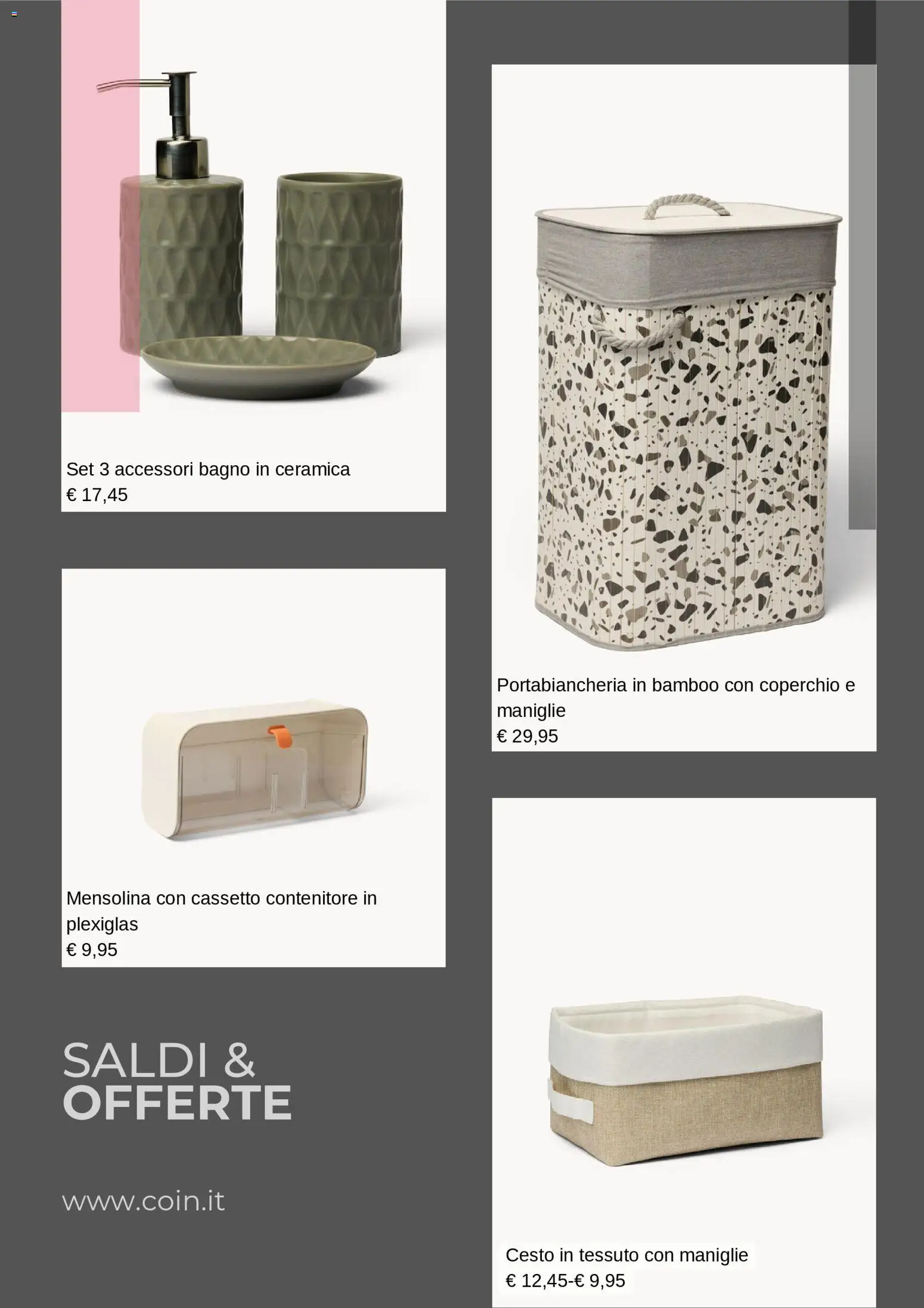 Volantino Coin del 05.01.2026 | Pagina: 4 | Prodotti: Contenitore, Bagno, Portabiancheria
