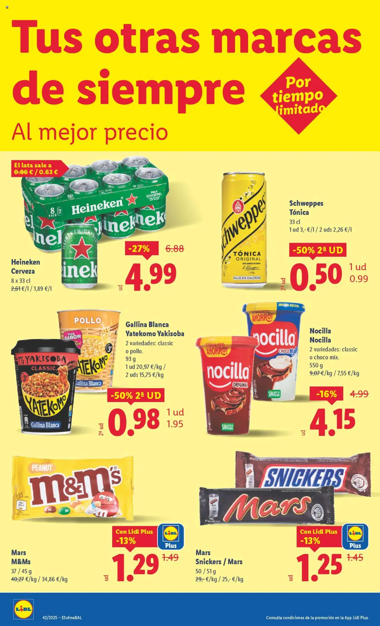 Lidl catálogo BCN │ válido desde el 13.10.2025 | Página: 42 | Productos: Chocolate, Cerveza, Σπανάκι