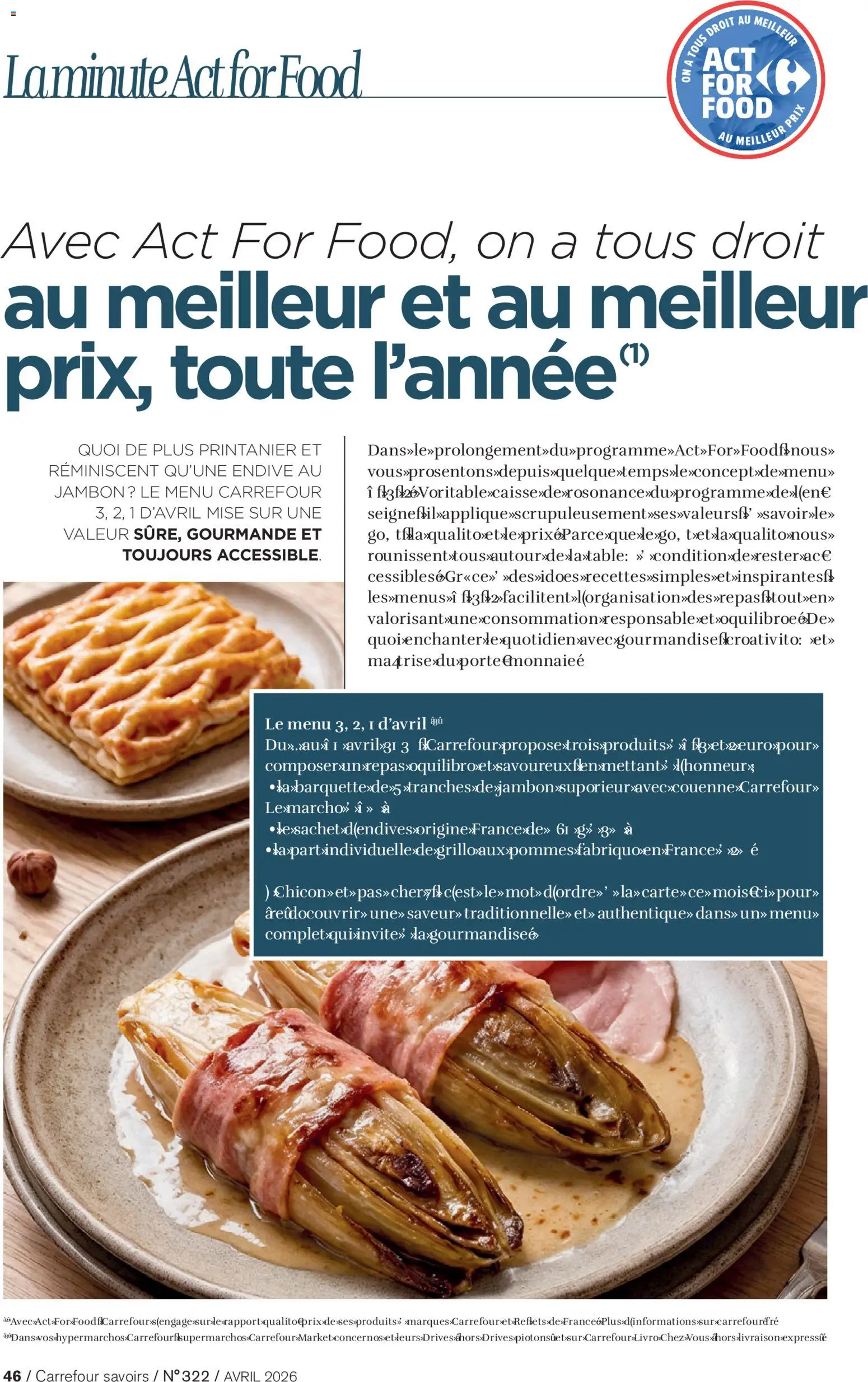 {H1} | Page: 46 | Produits: Endive, Table, Jambon