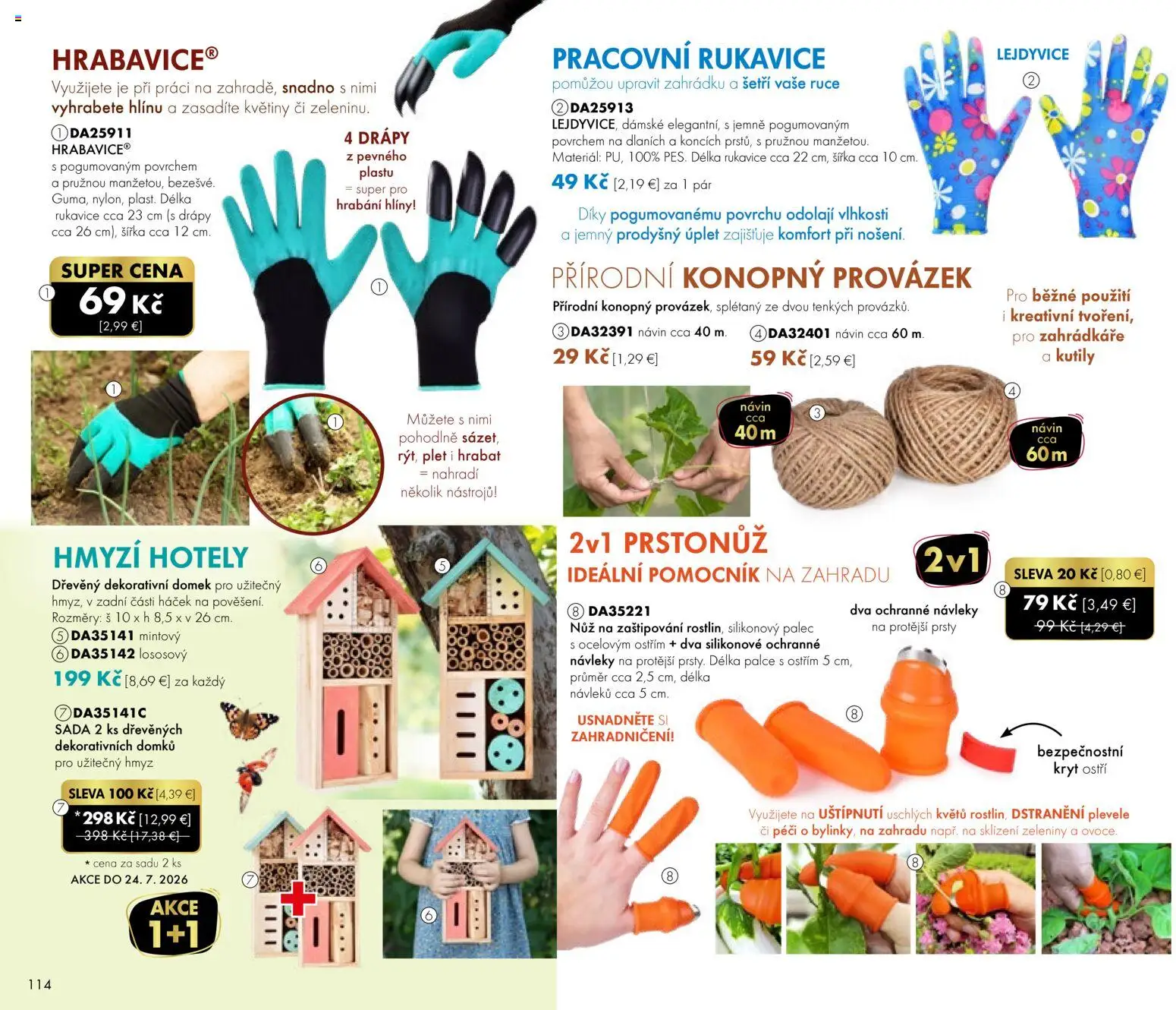 Nové Dedra akcie – leták je platný od 24.04.2026 | Strana: 14 | Produkty: Rukavice