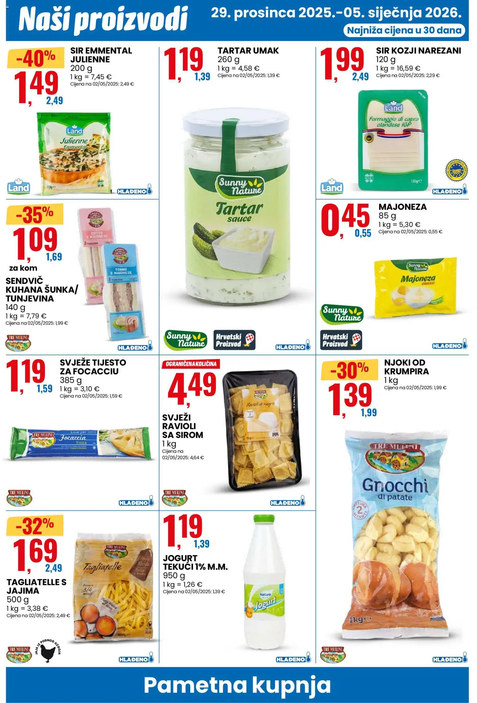 Eurospin katalog | vrijedi od 29.12.2025 | Stranica: 14 | Proizvodi: Jogurt, Jaja, Njoki, Umak