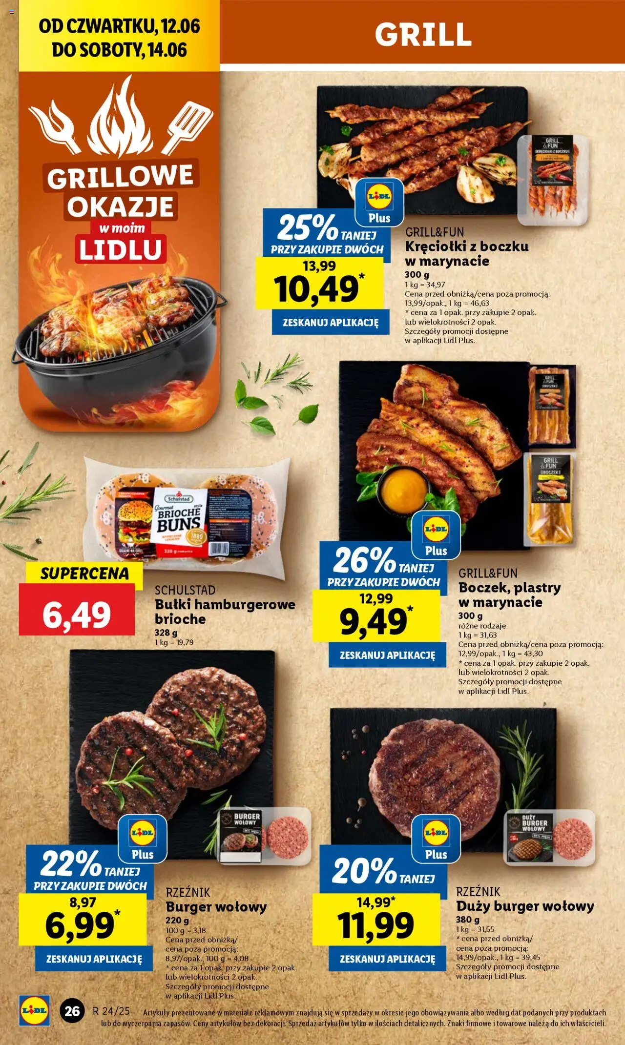 Lidl Gazetka od 12.06.2025 | Strona: 30 | Produkty: Burger wołowy, Grill