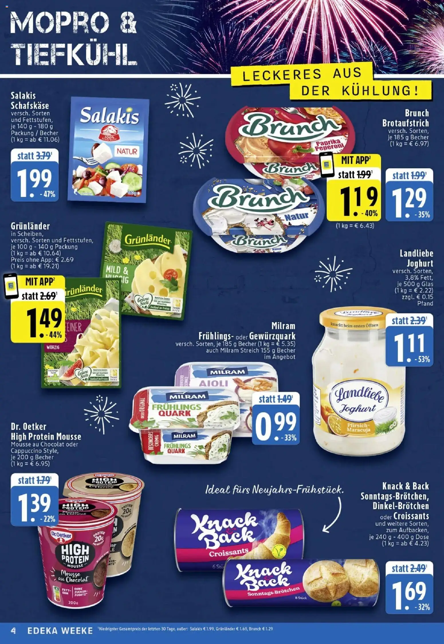 Edeka prospekt Köln	 – gültig ab 29.12.2025 | Seite: 4 | Produkte: Joghurt, Paprika, Grunlander, Zucker