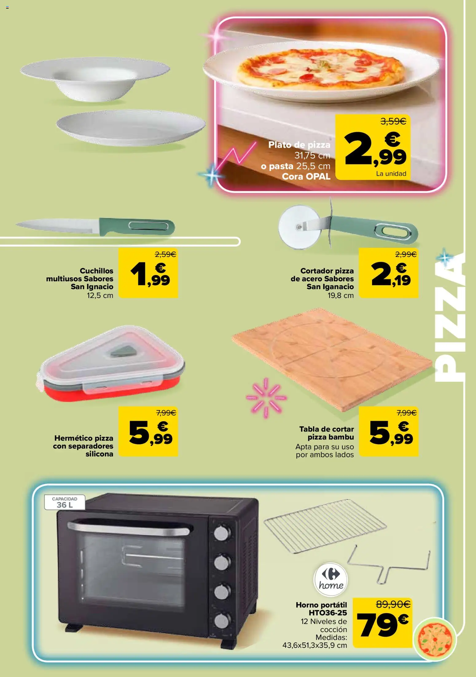Carrefour folleto │ válido desde el 12.03.2026 | Página: 59 | Productos: Tabla de cortar, Pizza, Pasta, Horno
