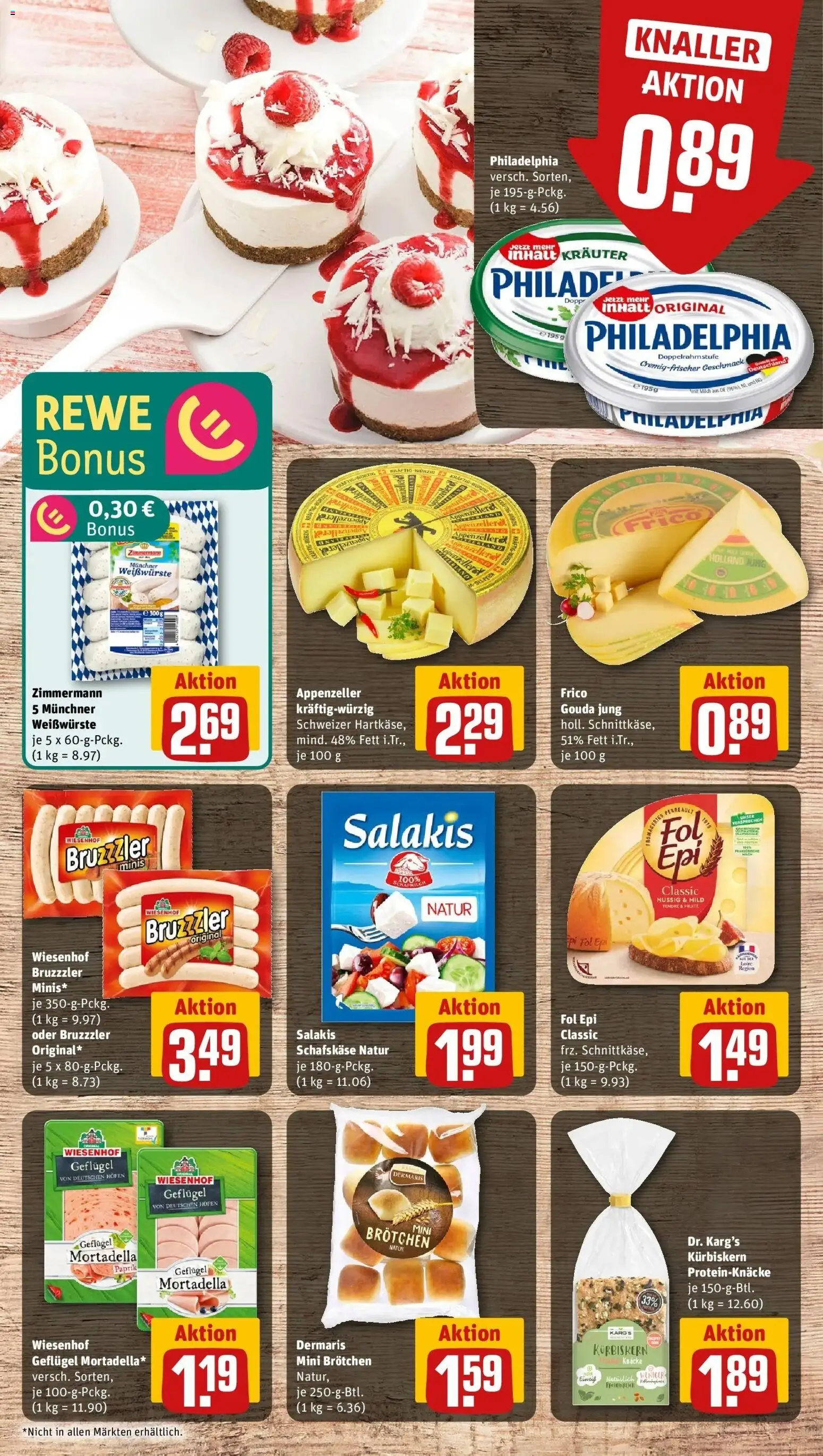 Rewe Prospekt Icking	 – gültig ab 30.03.2026 | Seite: 13 | Produkte: Milch, Philadelphia, Salakis, Schafskase