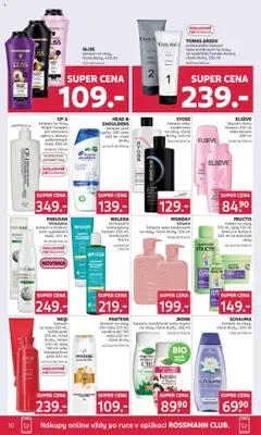 SYOSS, šampon nebo kondicionér na vlasy, různé druhy, 440 ml od 10.09.2025 | Strana: 10 | Produkty: Head & Shoulders, Kondicionér, Maska na vlasy, Maska