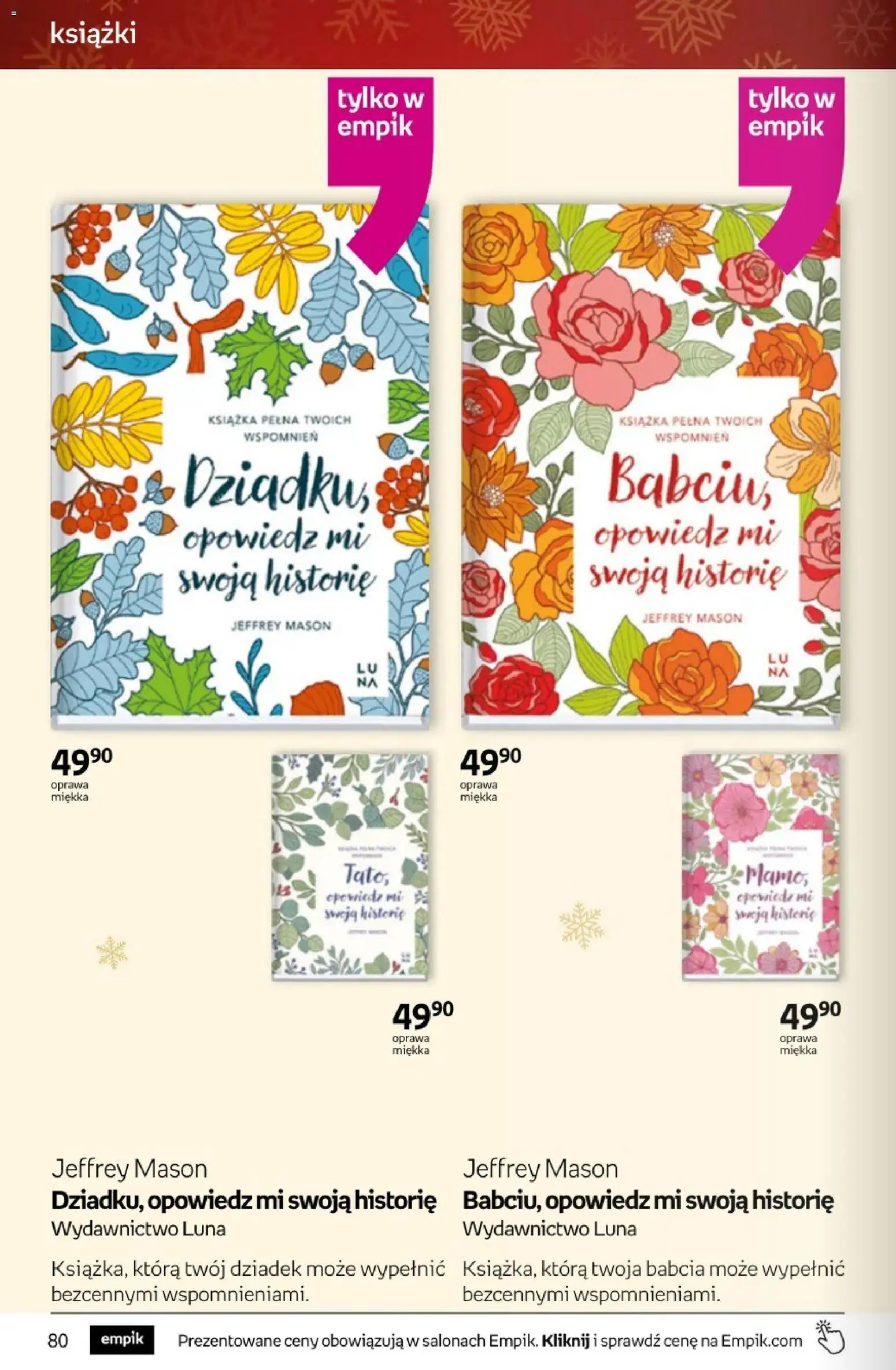 Empik promocje - Tom kultury Książki od 10.12.2025 | Strona: 80 | Produkty: Książki