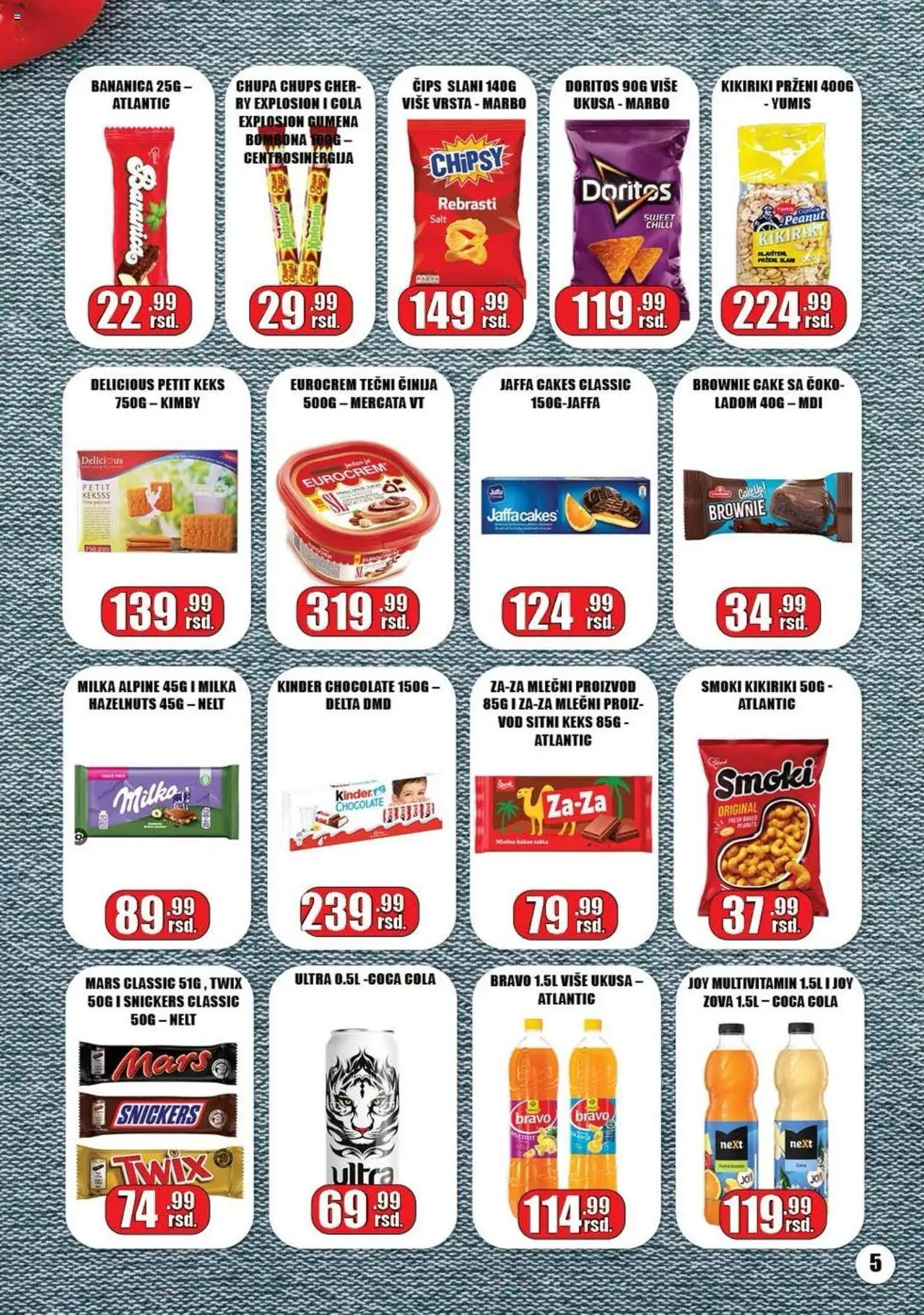 Gala MARKET katalog - važi od 06.10.2025 | Strana: 5 | Proizvode: Coca Cola, Milka, Keks, Smoki