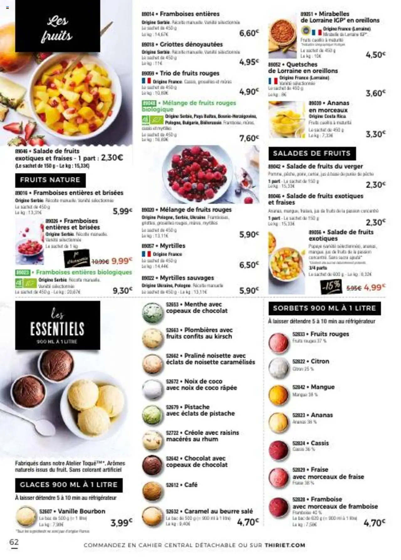  | Page: 62 | Produits: Framboise, Noisette, Noix de coco, Beurre