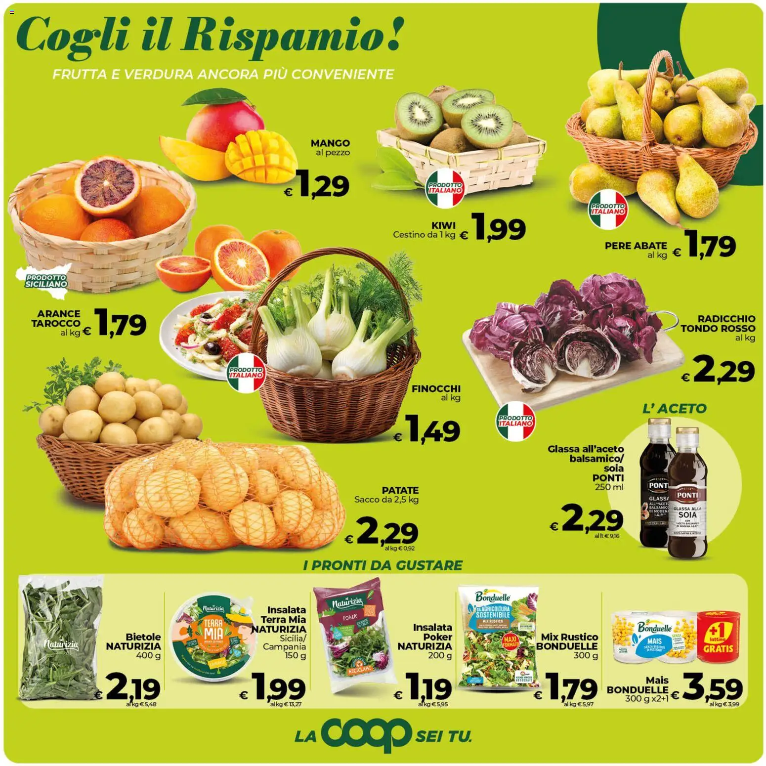 Volantino COOP del 24.02.2026 | Pagina: 10 | Prodotti: Patate, Mais, Cestino, Terra