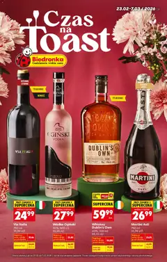 Pogląd oferty "Biedronka gazetka - Czas na toast" - ważna od 23.02.2026