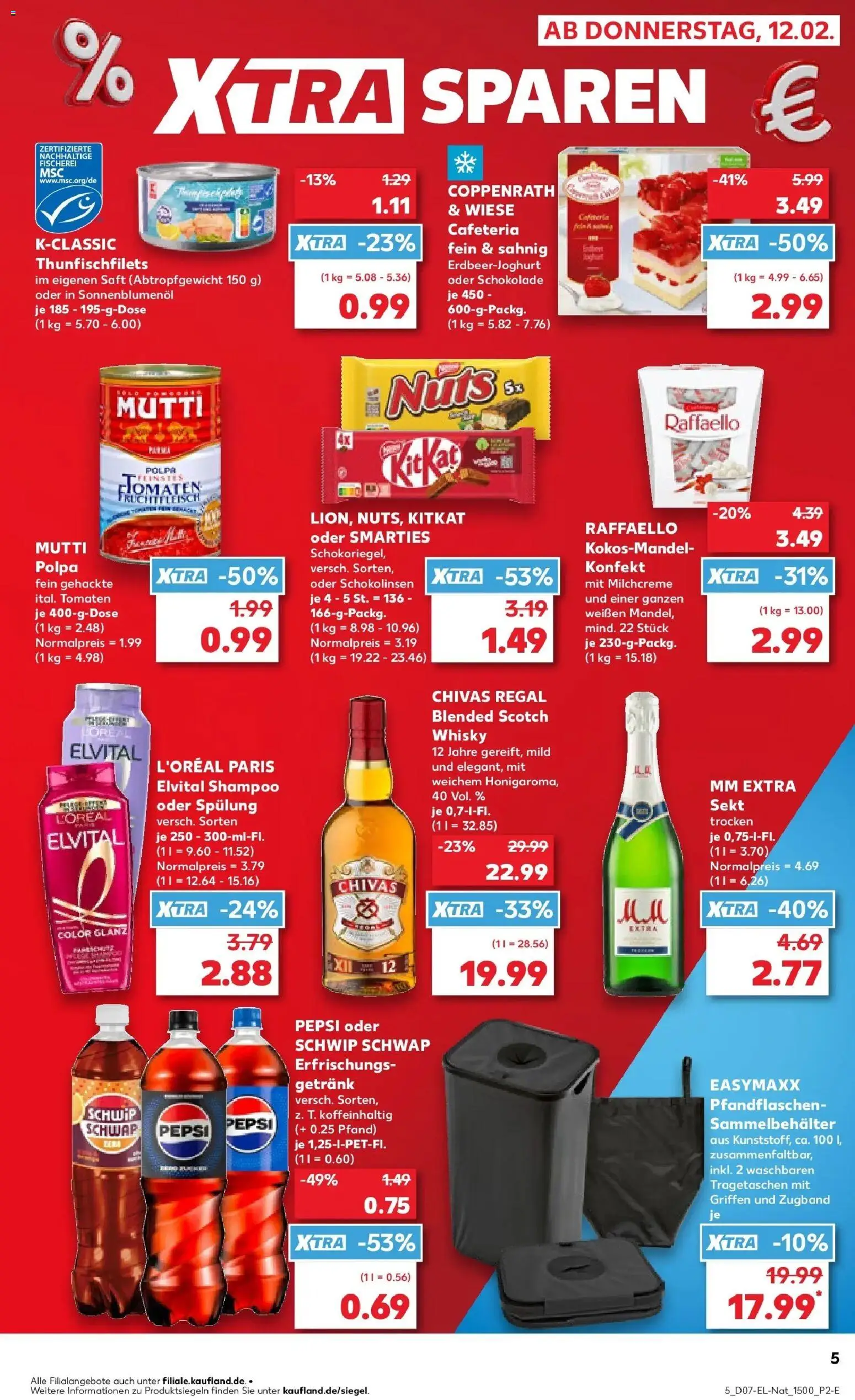 Kaufland prospekt Kreuztal	 – gültig ab 12.02.2026 | Seite: 5 | Produkte: Whisky, Tomaten, Shampoo, Fleisch