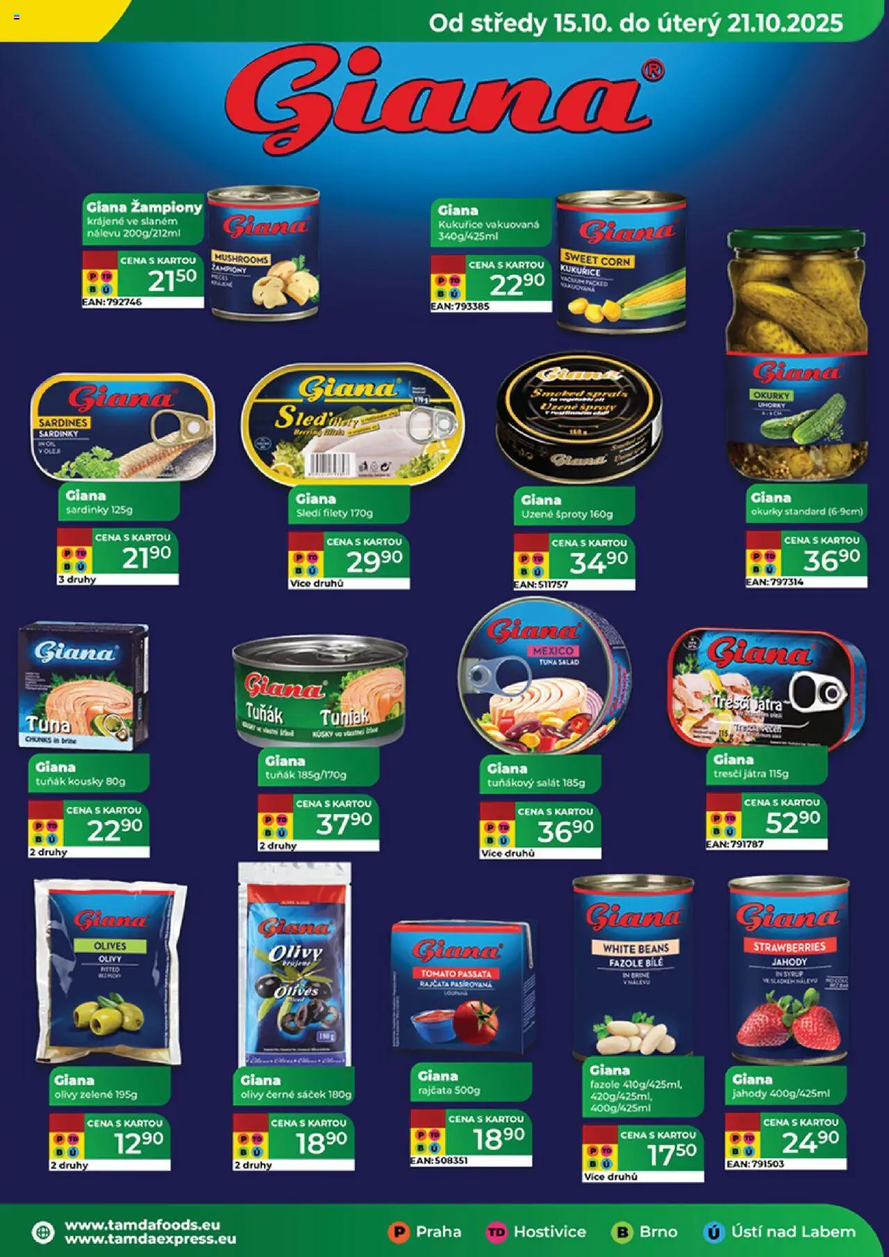Tamda Foods leták od 15.10.2025 | Strana: 31 | Produkty: Tuňák, Passata, Sardinky, Tuňákový salát