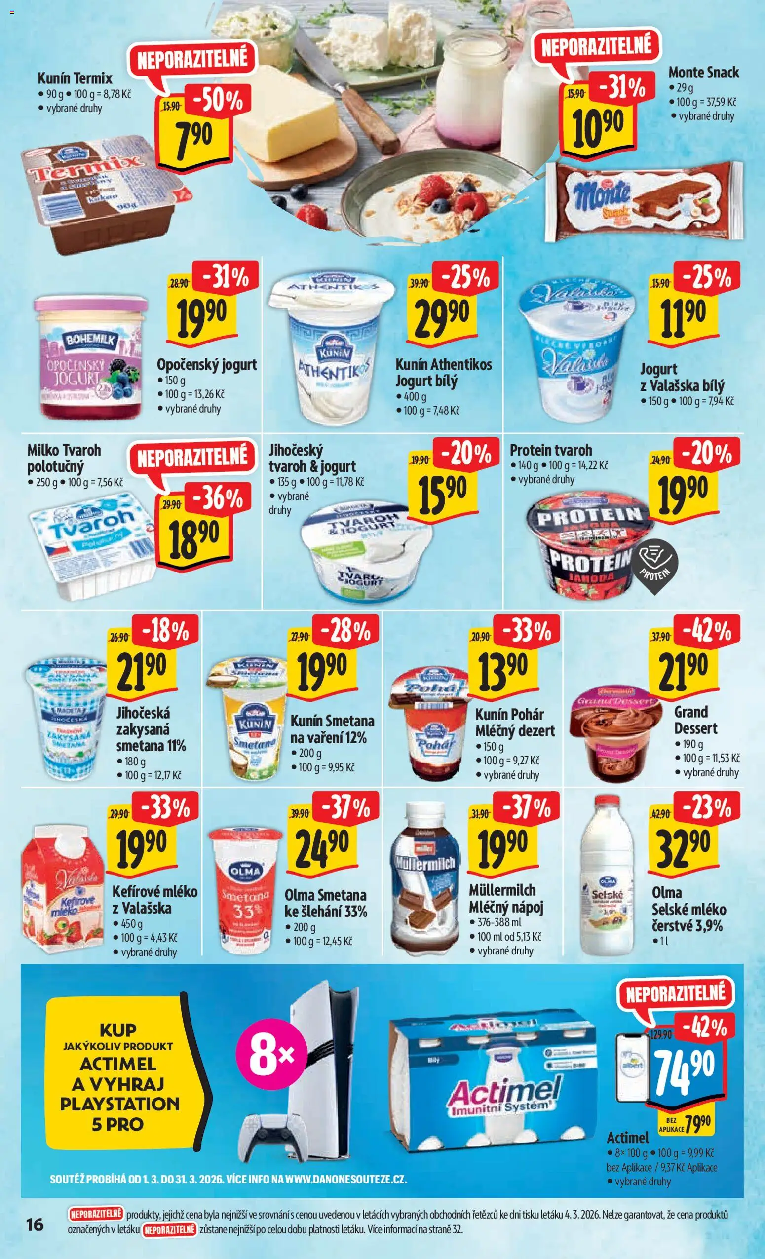 Albert leták - Hypermarket od 11.03.2026 | Strana: 24 | Produkty: Mléko, Smetana, Playstation, Müllermilch
